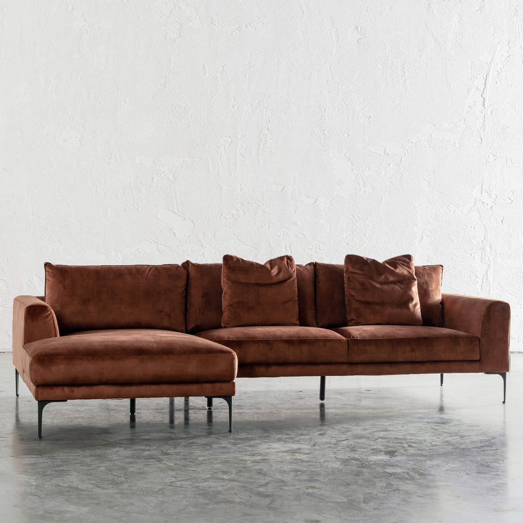 PILOTI MODULAR LOUNGE SOFA | TERRA RUST | UNSTYLED