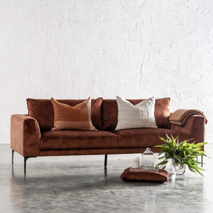30% FINAL SALE |  PILOTI 3 SEATER SOFA  |  TERRA RUST