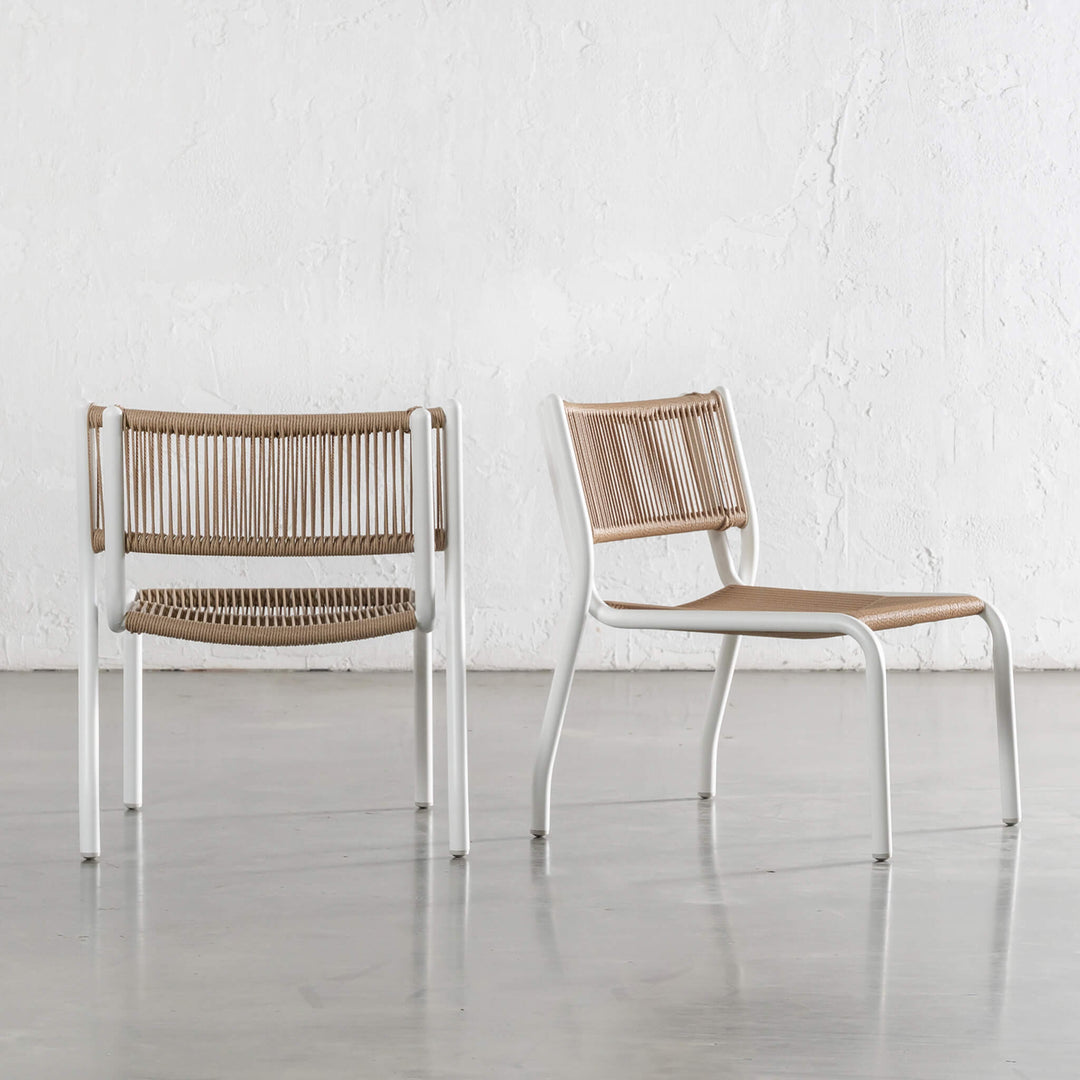 Piscina Balcony 3 pce Setting  |  Milk White + Natural