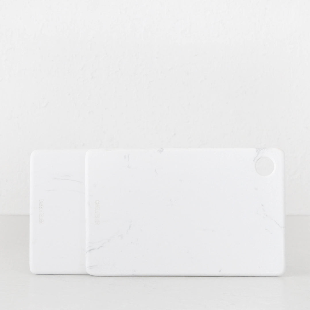 RECTANGLE GRAZING BOARD BUNDLE X2 | WHITE MARBLE