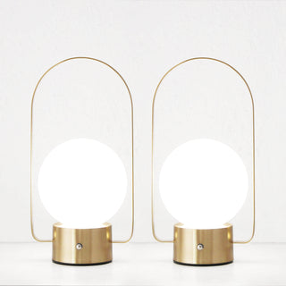 RIBEIRA BRAVA LED RECHARGEABLE LANTERN WITH HANDLE BUNDLE X2  |  26CM  |  ANTIQUE BRASS