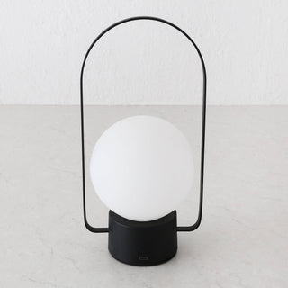 RIBEIRA BRAVA LED RECHARGEABLE LANTERN WITH HANDLE  |  26CM  |  MATTE BLACK