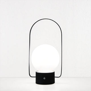 RIBEIRA BRAVA LED RECHARGEABLE LANTERN WITH HANDLE  |  26CM  |  MATTE BLACK