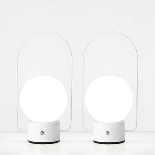 RIBEIRA BRAVA LED RECHARGEABLE LANTERN WITH HANDLE BUNDLE X2  |  26CM  |  WHITE