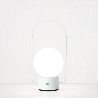 RIBEIRA BRAVA LED RECHARGEABLE LANTERN WITH HANDLE  |  26CM  |  WHITE