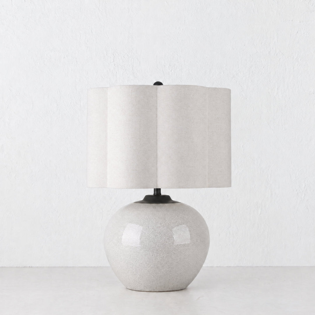 RIVABELLA TABLE LAMP  |  54CM  |  CRACKLE CERAMIC