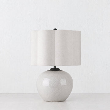 RIVABELLA TABLE LAMP  |  54CM  |  CRACKLE CERAMIC