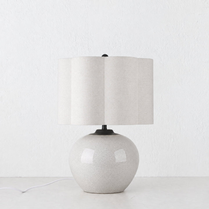 RIVABELLA TABLE LAMP  |  54CM  |  CRACKLE CERAMIC