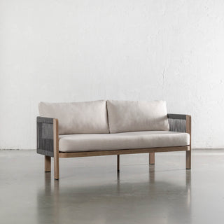 RIVA DI GARDO OUTDOOR 4 PIECE SETTING  |  BIRCH ASH ALUMINIUM FRAME | 2 SEATER SOFA