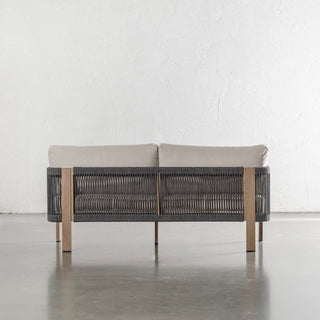 RIVA DI GARDO OUTDOOR 4 PIECE SETTING  |  BIRCH ASH ALUMINIUM FRAME | 2 SEATER SOFA