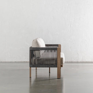 RIVA DI GARDO OUTDOOR 4 PIECE SETTING  |  BIRCH ASH ALUMINIUM FRAME | LOUNGE CHAIR