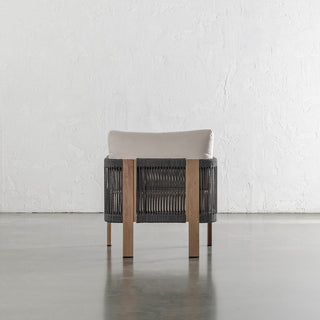 RIVA DI GARDO OUTDOOR 4 PIECE SETTING  |  BIRCH ASH ALUMINIUM FRAME | LOUNGE CHAIR