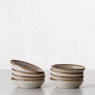 ROBERT GORDON MASON  |  SMALL DISH BUNDLE X8 | 10CM  |  PIER KHAKI