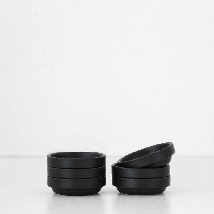 ROBERT GORDON | PLATFORM SAUCE DISH BUNDLE | BLACK | SET OF 6