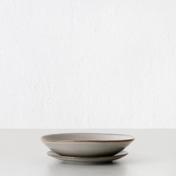 ROBERT GORDON MASON  |  PASTA BOWL + SIDE PLATE SET  | PIERS KHAKI