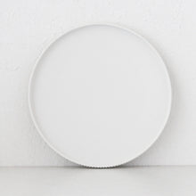 Round Platter Ceramic Matt White 33cm