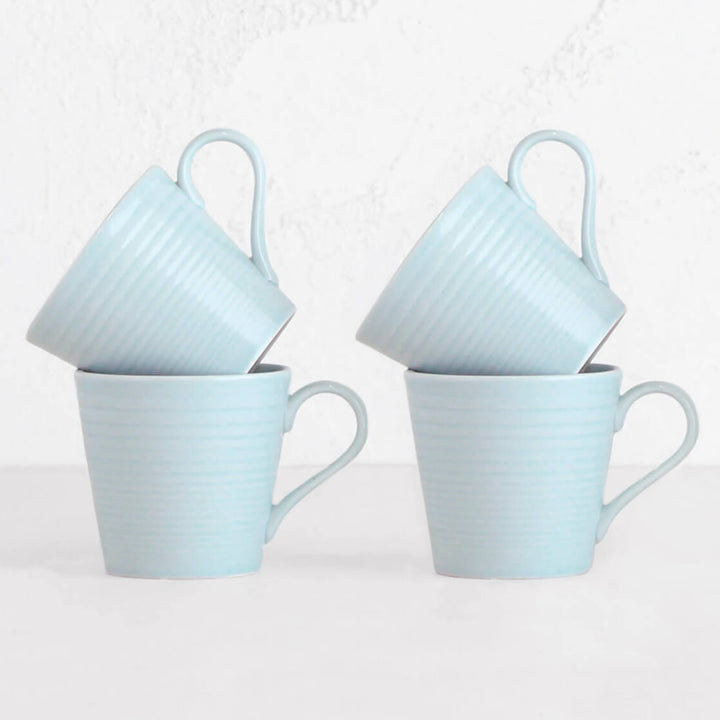 ROYAL DOULTON | GORDON RAMSAY MUG SET OF 4 | MAZE BLUE