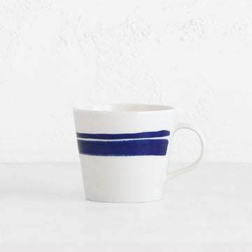 ROYAL DOULTON  | MUG  |  BLUE BRUSH ON WHITE