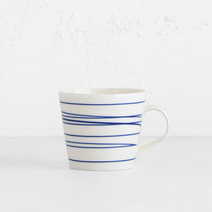 ROYAL DOULTON | MUG | BLUE STRIPE ON WHITE