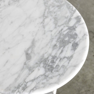 RAVENNA SIDE TABLE  |  CARRARA WHITE MARBLE  |  D40CM