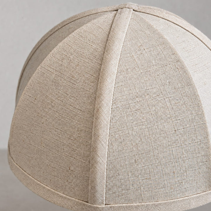 RISSOLI DOME TABLE LAMP  |  33CM  |  CERAMICA WHITE + LINEN SHADE