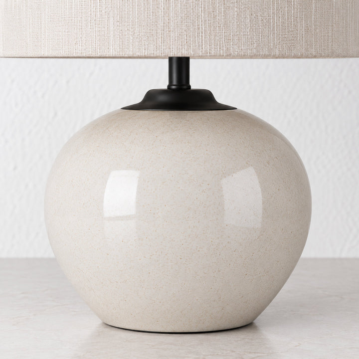 RIVABELLA TABLE LAMP  |  54CM  |  BEIGE CERAMIC