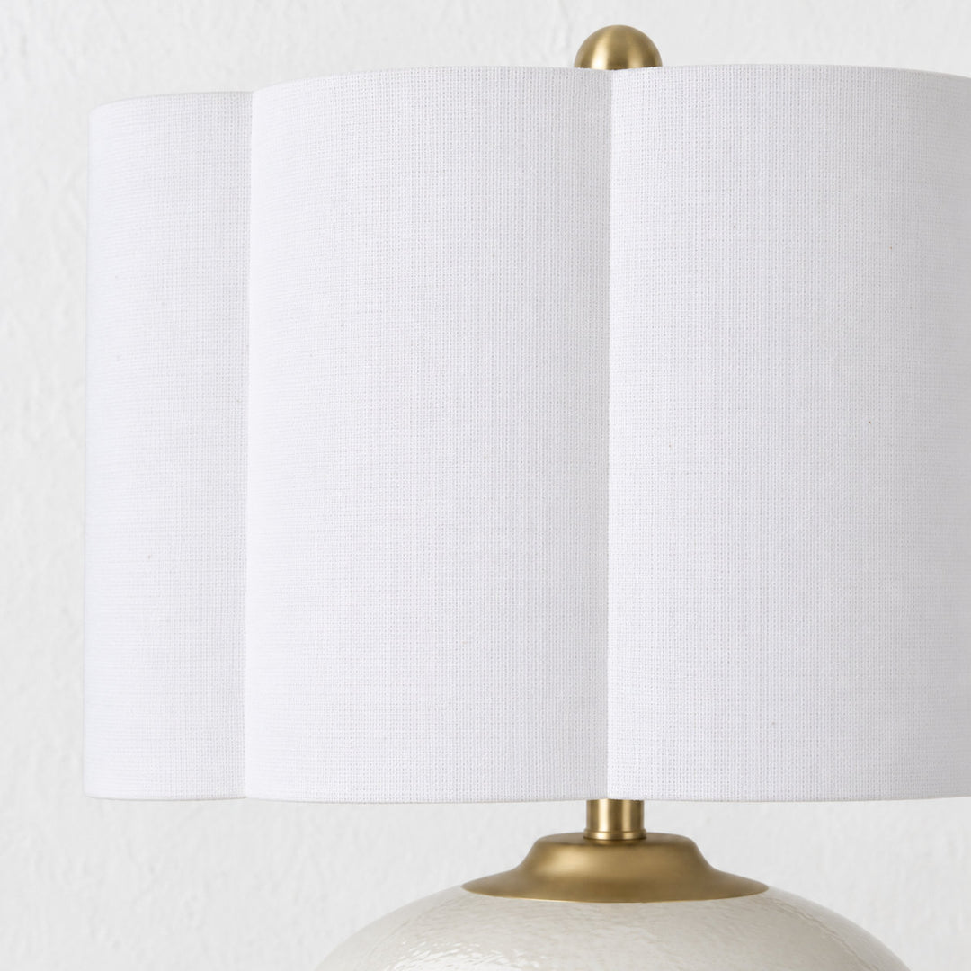 RIVABELLA TABLE LAMP  |  54CM  |  WHITE CERAMIC