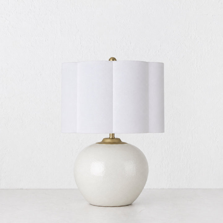 RIVABELLA TABLE LAMP  |  54CM  |  WHITE CERAMIC