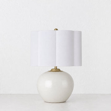 RIVABELLA TABLE LAMP  |  54CM  |  WHITE CERAMIC