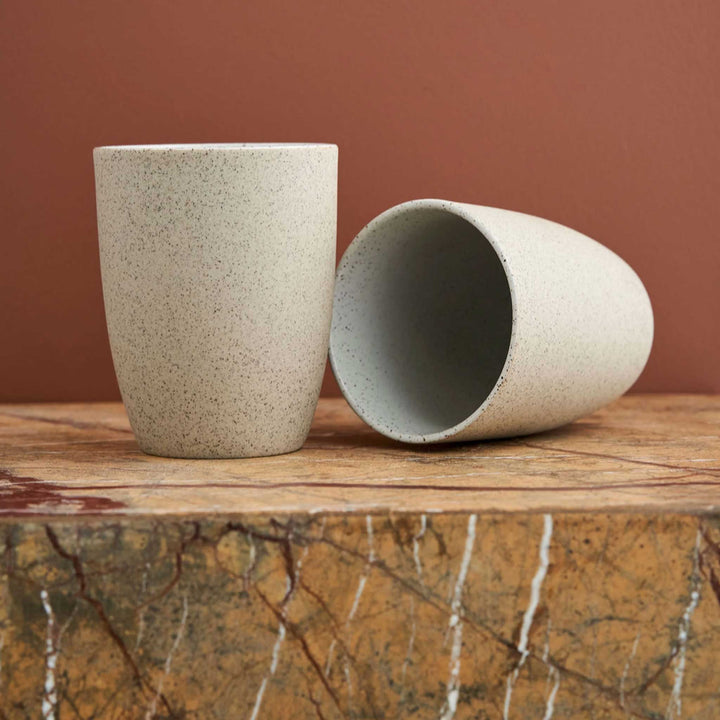 ROBERT GORDON  |  LATTE MUG  |  SET OF 2 |  GARDEN TO TABLE  |  NATURAL STONEWARE