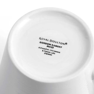 ROYAL DOULTON  | GORDON RAMSAY MUG BUNDLE X4  |  400ML  |  MAZE WHITE