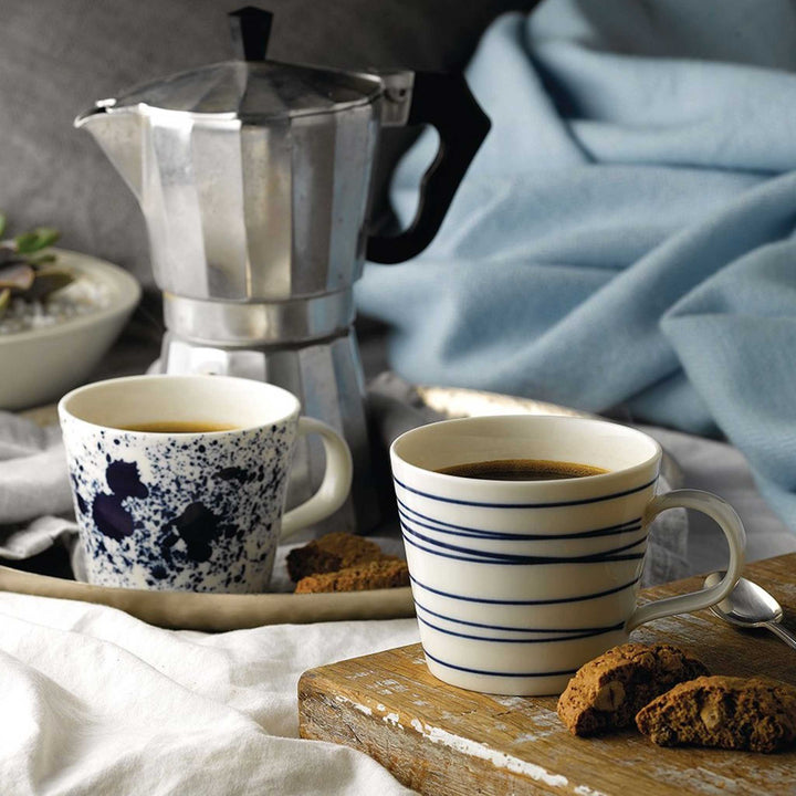 ROYAL DOULTON  | MUG  |  BLUE STRIPE ON WHITE