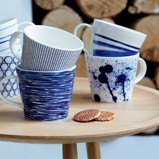 ROYAL DOULTON  |  BLUE DOTS MUG  |  BLUE + WHITE