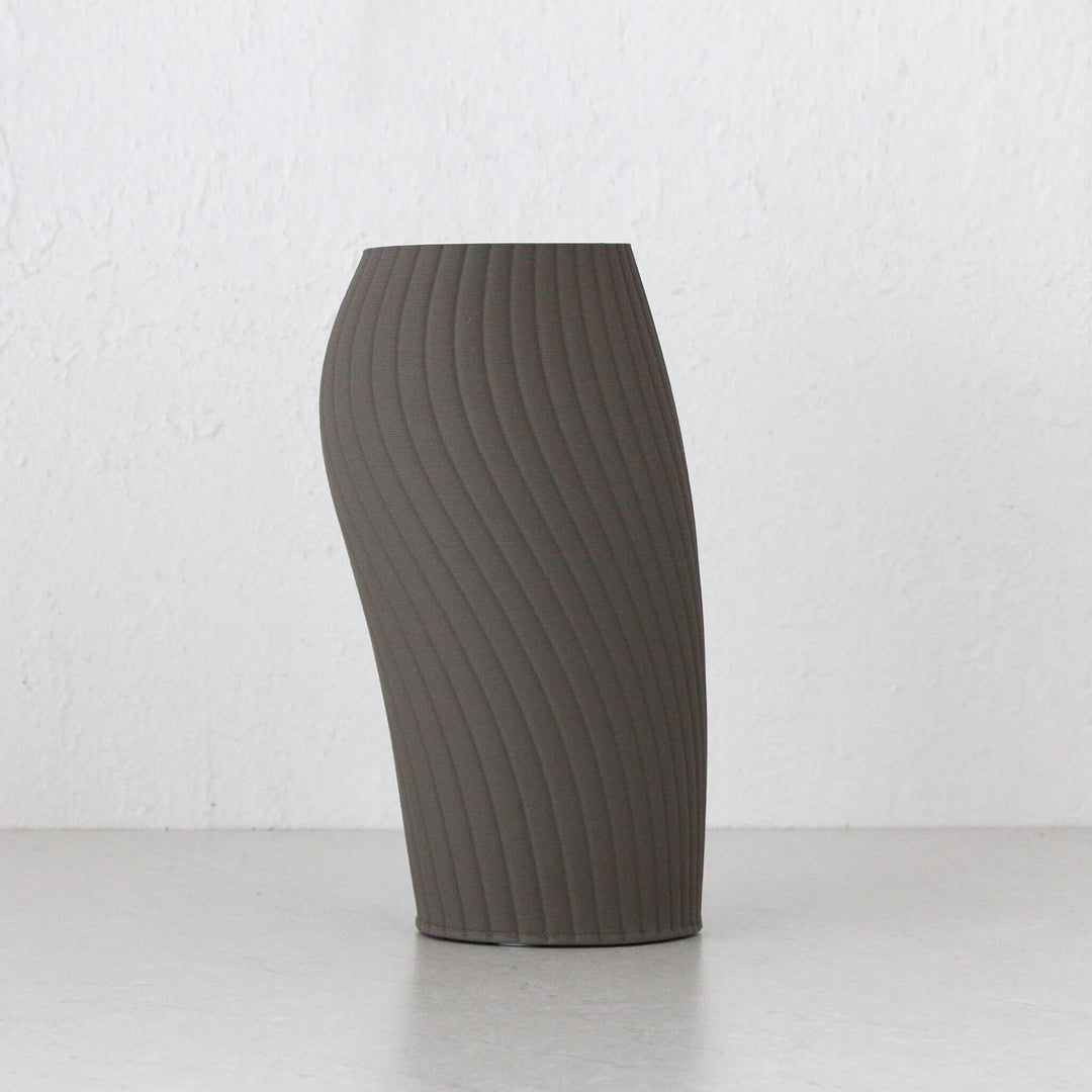 50% CLEARANCE  |  RUBY VASE 33CM  |  TAUPE