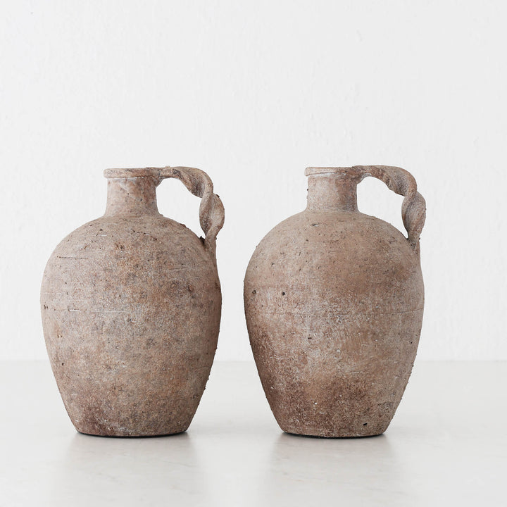 Saletta Terracotta Vessel Bundle x2  |  23cm  |   Single Handle