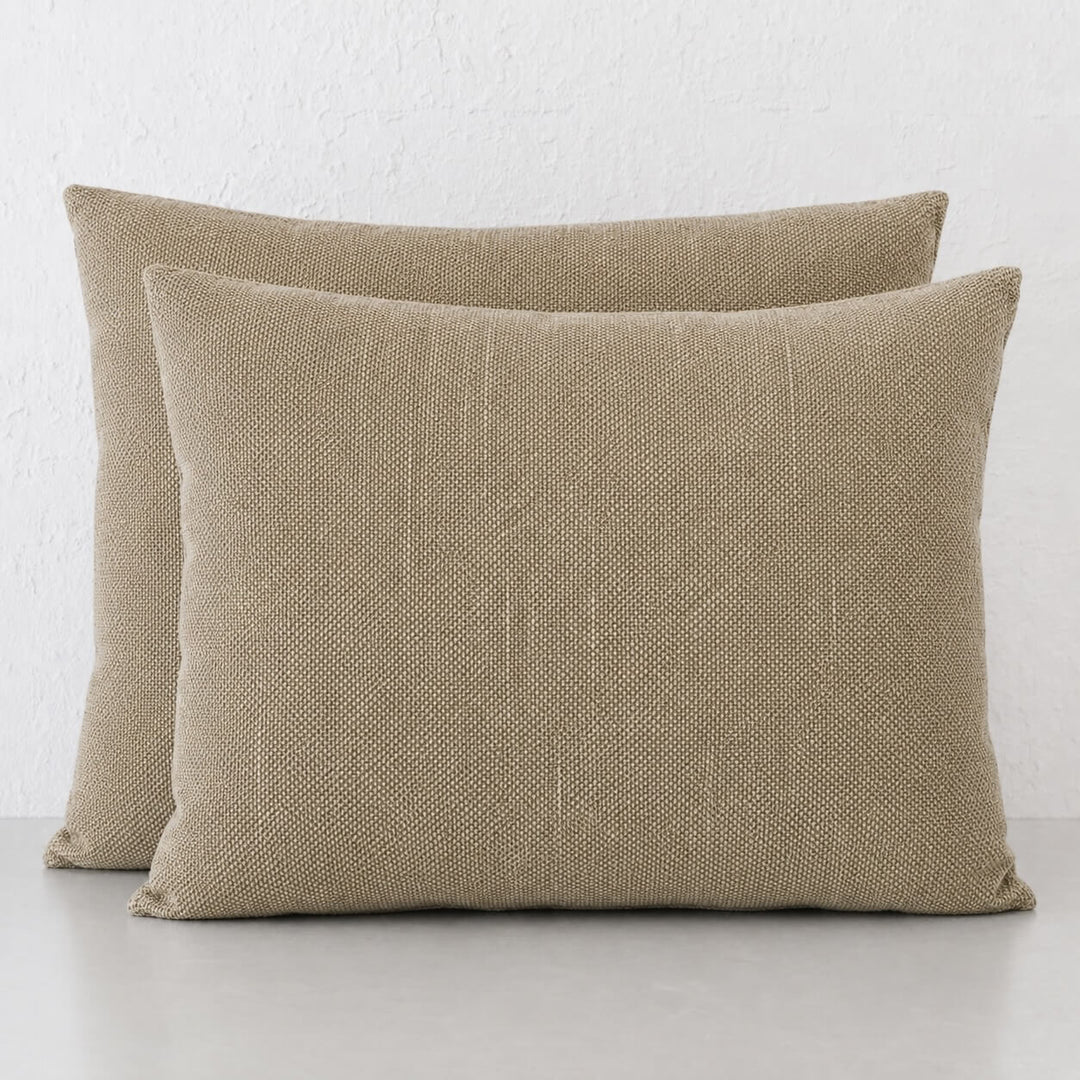 SAN ANDREAS OUTDOOR SCATTER CUSHION BUNDLE X2  |  50 X 60  |  VIENNA KHAKI