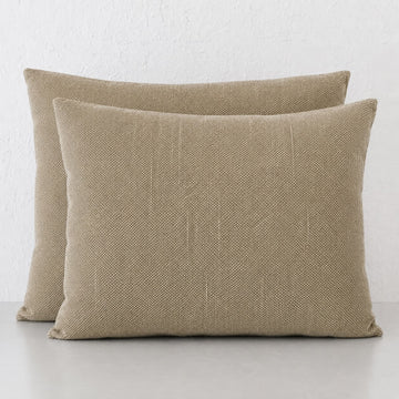 SAN ANDREAS OUTDOOR SCATTER CUSHION BUNDLE X2  |  50 X 60  |  VIENNA KHAKI