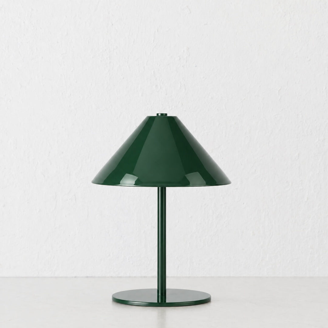SAN CARLO LED RECHARGEABLE INDOOR/OUTDOOR LAMP  |  21CM  |  GREEN