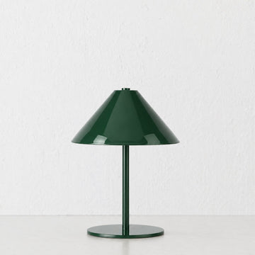 SAN CARLO LED RECHARGEABLE INDOOR/OUTDOOR LAMP  |  21CM  |  GREEN