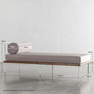 SAN ANDREAS OUTDOOR DAYBED  |  BALSA STONE + TEAK | MEASUREMENTS