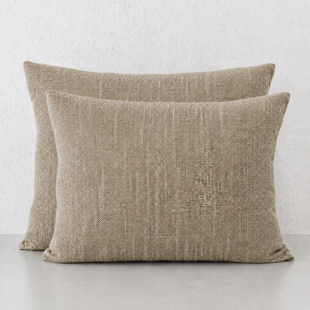 SAN ANDREAS OUTDOOR SCATTER CUSHION BUNDLE X2  |  50 X 60  |  VIENNA KHAKI