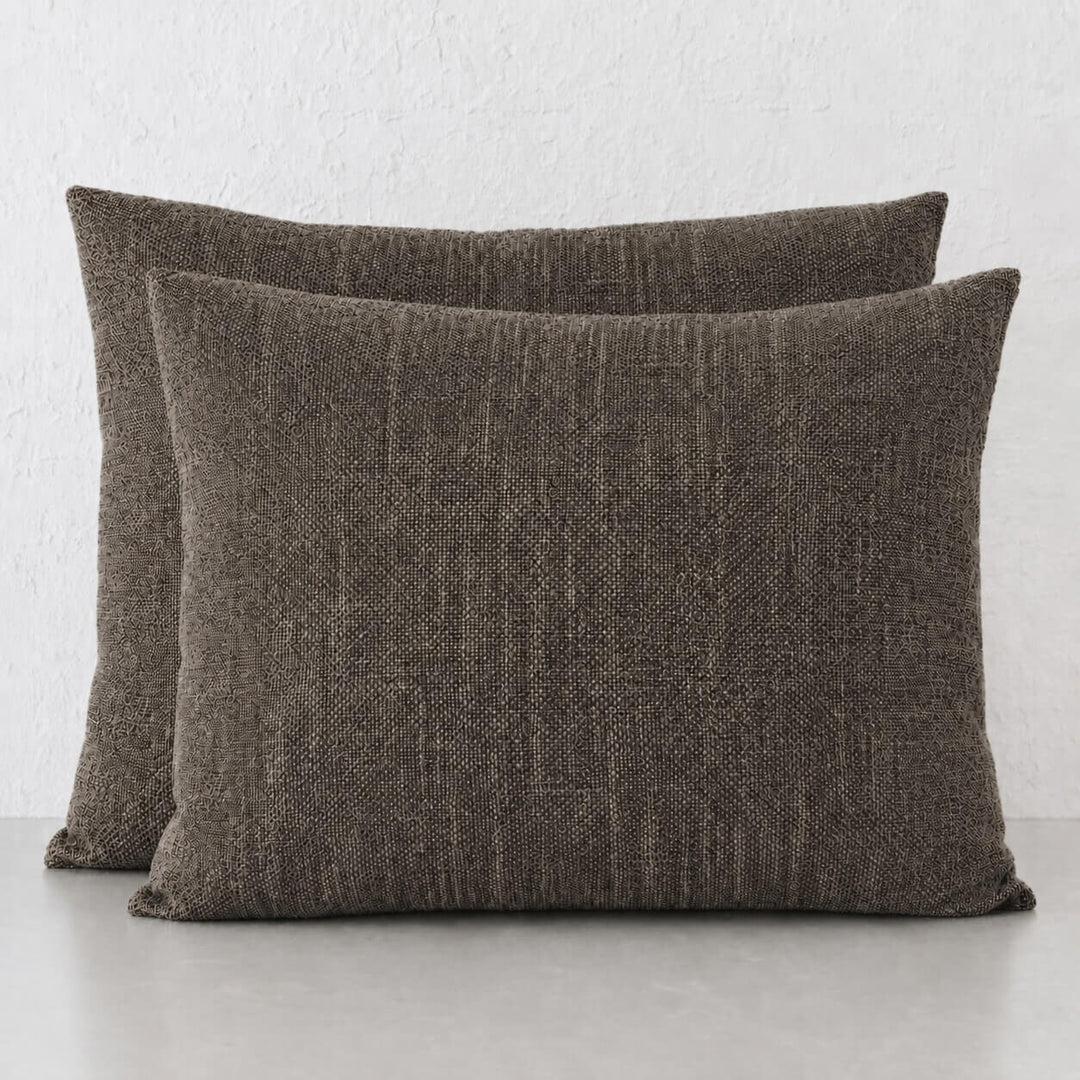 SAN ANDREAS OUTDOOR SCATTER CUSHION BUNDLE X2  |  50 X 60  |  VIENNA TARMAC