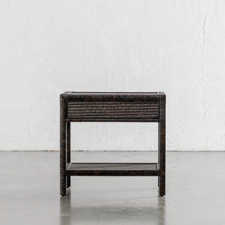 SAN AUGUSTINE RATTAN HERRING WEAVE  |  NIGHTSTAND SINGLE DRAWER  |  NIGHT SKY RATTAN