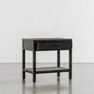 SAN AUGUSTINE RATTAN HERRING WEAVE  |  NIGHTSTAND SINGLE DRAWER  |  NIGHT SKY RATTAN