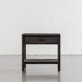SAN AUGUSTINE RATTAN HERRING WEAVE  |  NIGHTSTAND SINGLE DRAWER  |  NIGHT SKY RATTAN
