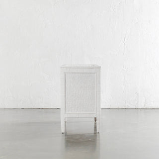 SAN AUGUSTINE RATTAN HERRING WEAVE  |  CHEST OF DRAWERS  |  LIMED WHITE RATTAN