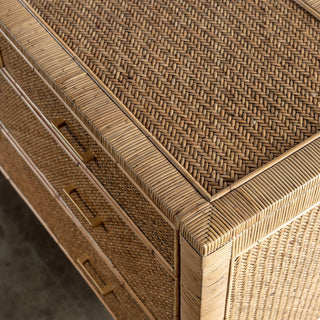 SAN AUGUSTINE RATTAN HERRING WEAVE  |  CHEST OF DRAWERS  |  NATURAL RATTAN