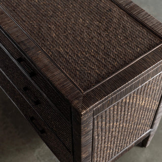 SAN AUGUSTINE RATTAN HERRING WEAVE  |  CHEST OF DRAWERS  |  NIGHT SKY RATTAN
