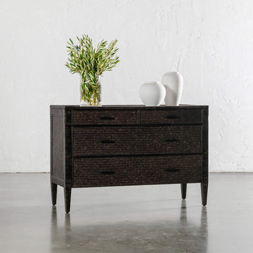 SAN AUGUSTINE RATTAN HERRING WEAVE  |  CHEST OF DRAWERS  |  NIGHT SKY RATTAN