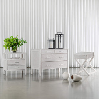 SAN AUGUSTINE RATTAN HERRING WEAVE  |  LIMED WHITE RATTAN COLLECTION